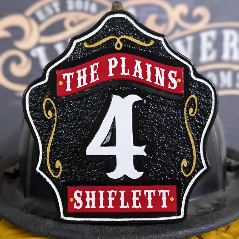 1st Due custom helmet shield for firefighters with live preview option