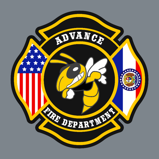 Advance Fire Department custom leather patch on Richardson hat