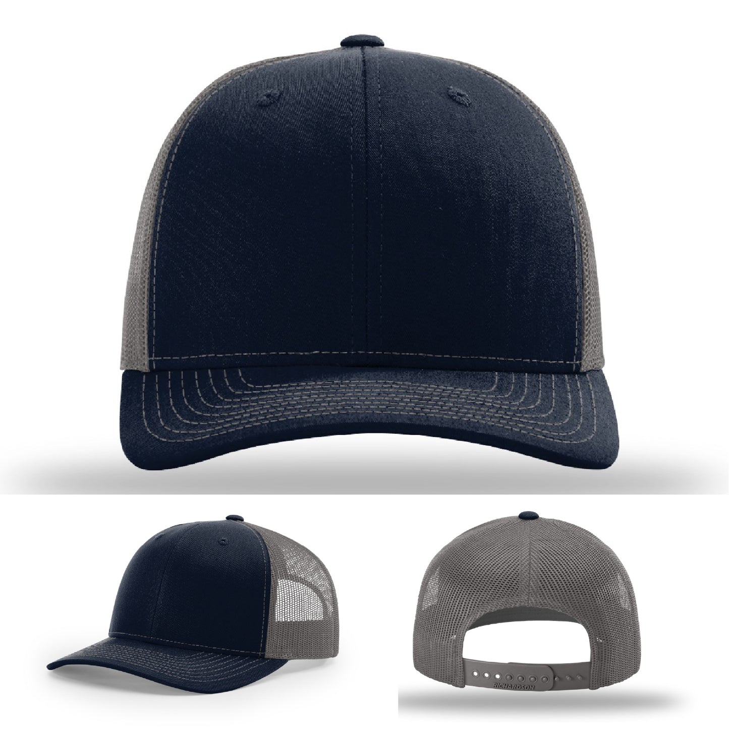 Personalized leather patch hat used in business branding