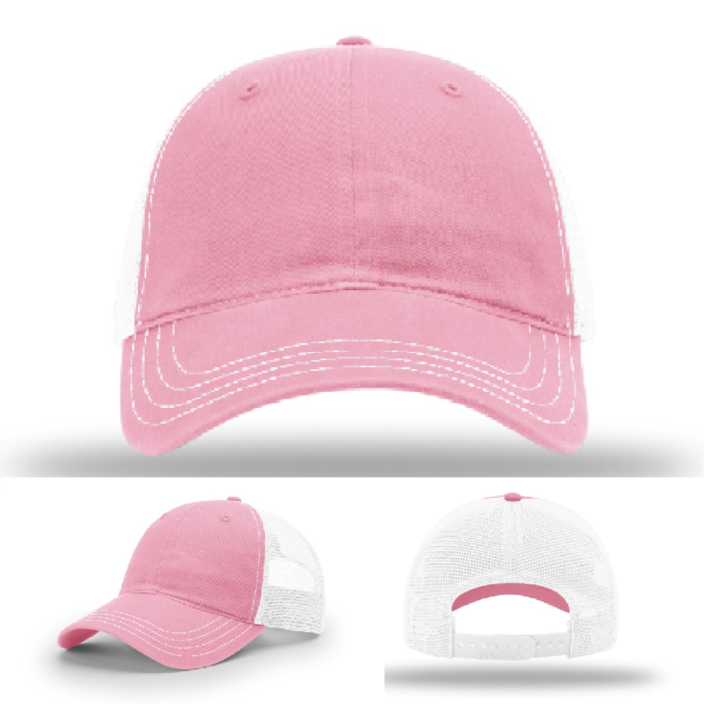Fully custom business hat with premium leather branding patch