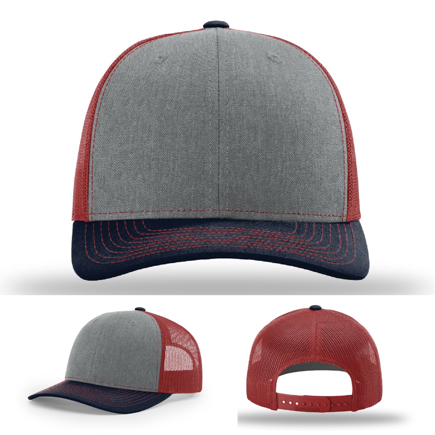 Leather patch hat with personalized company logo