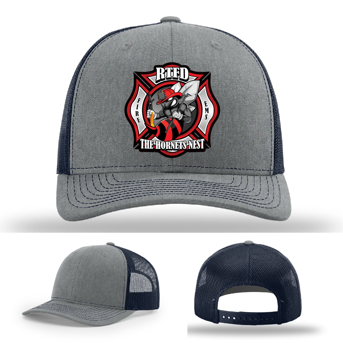 Firefighter pride hat designed for RTFD Hornets Nest station