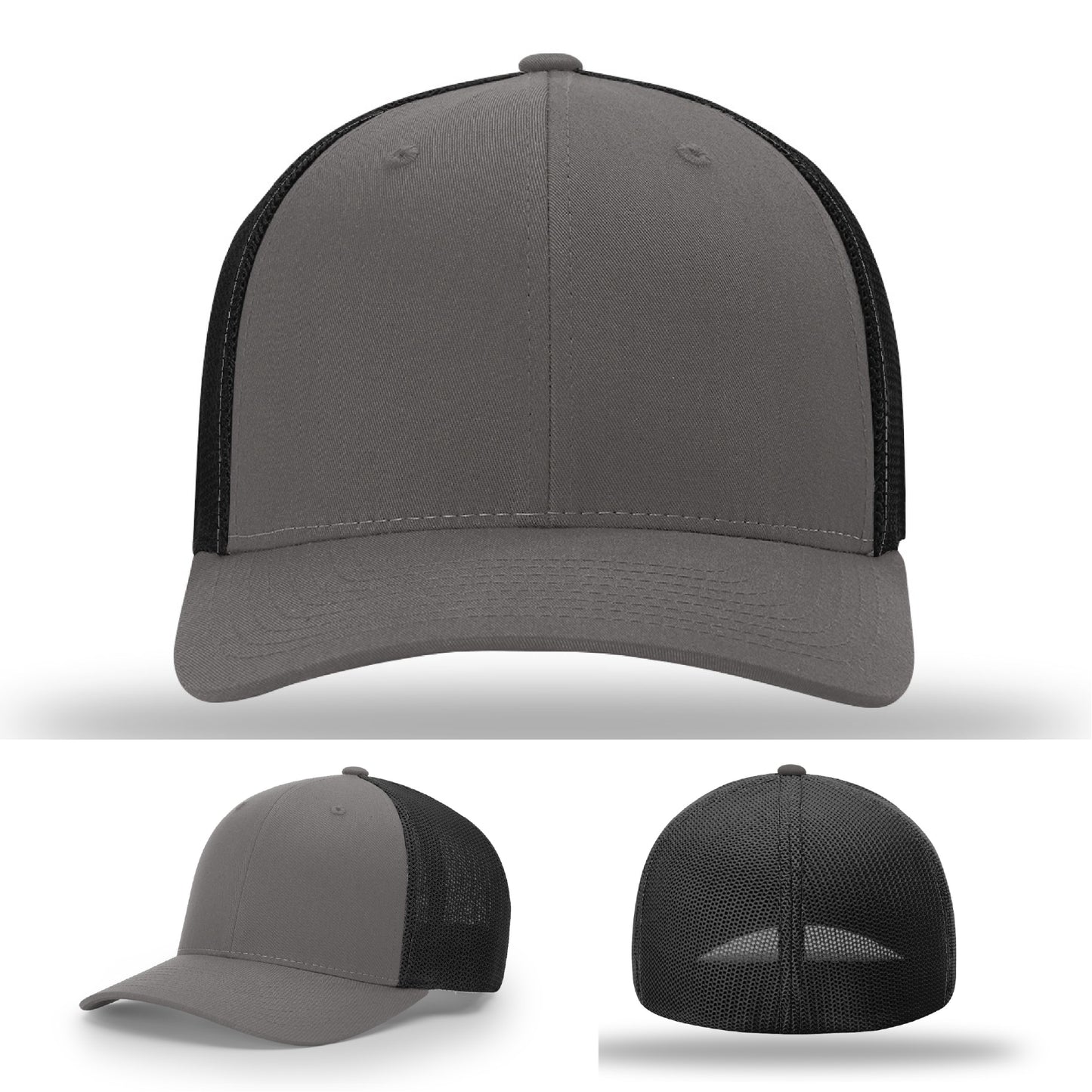 Logo-forward custom leather patch hat design