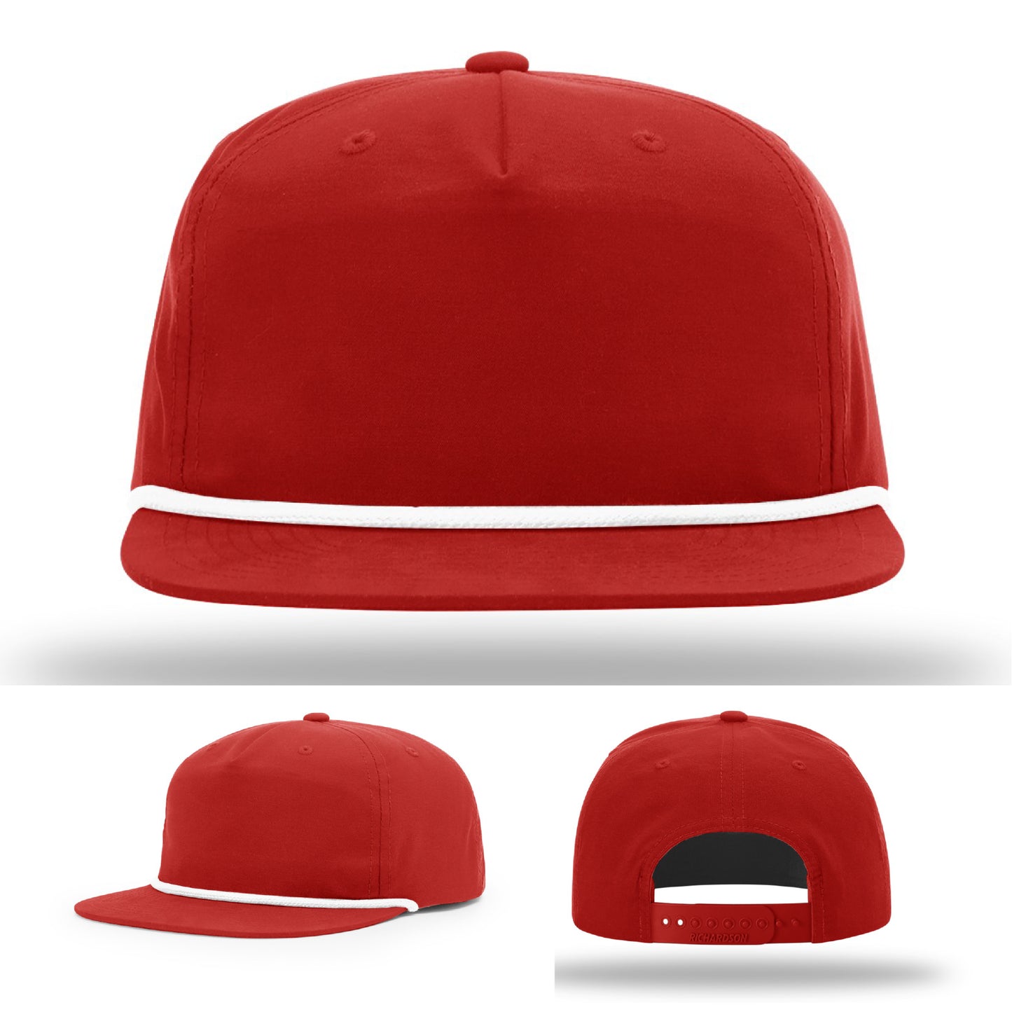 American pride hat with custom state flag patch – real leather construction