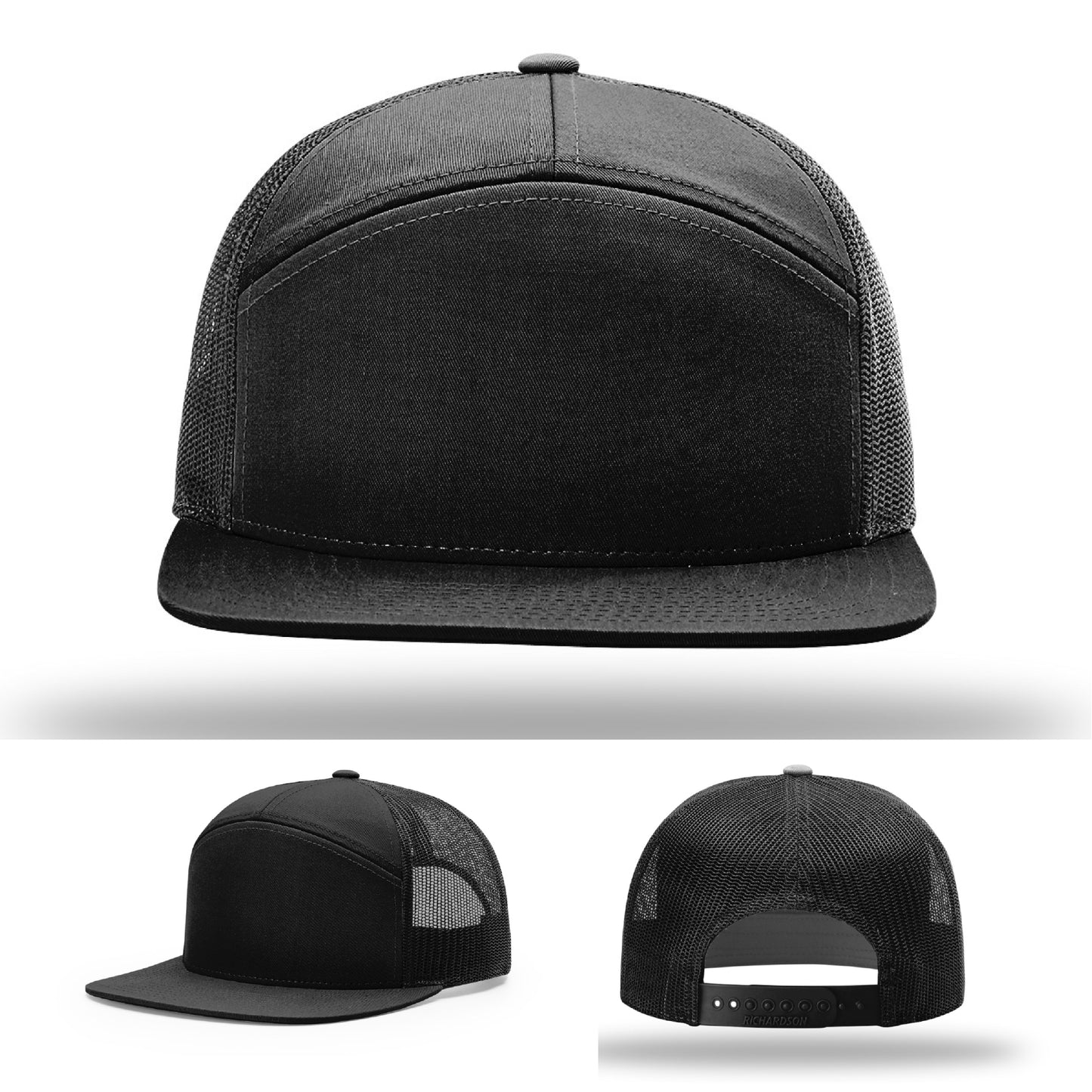 Upload your artwork for a branded leather patch hat