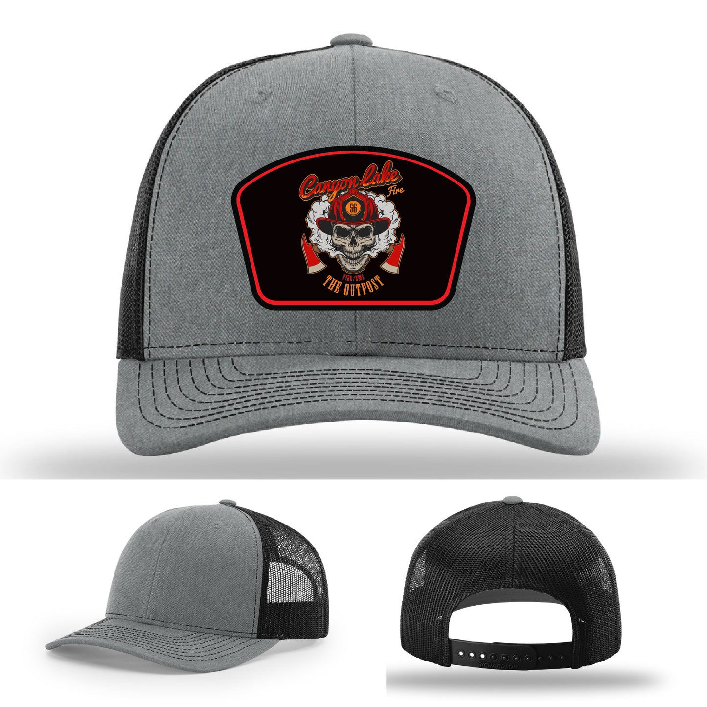 firehouse hat made custom for Canyon Lake Fire/EMS members