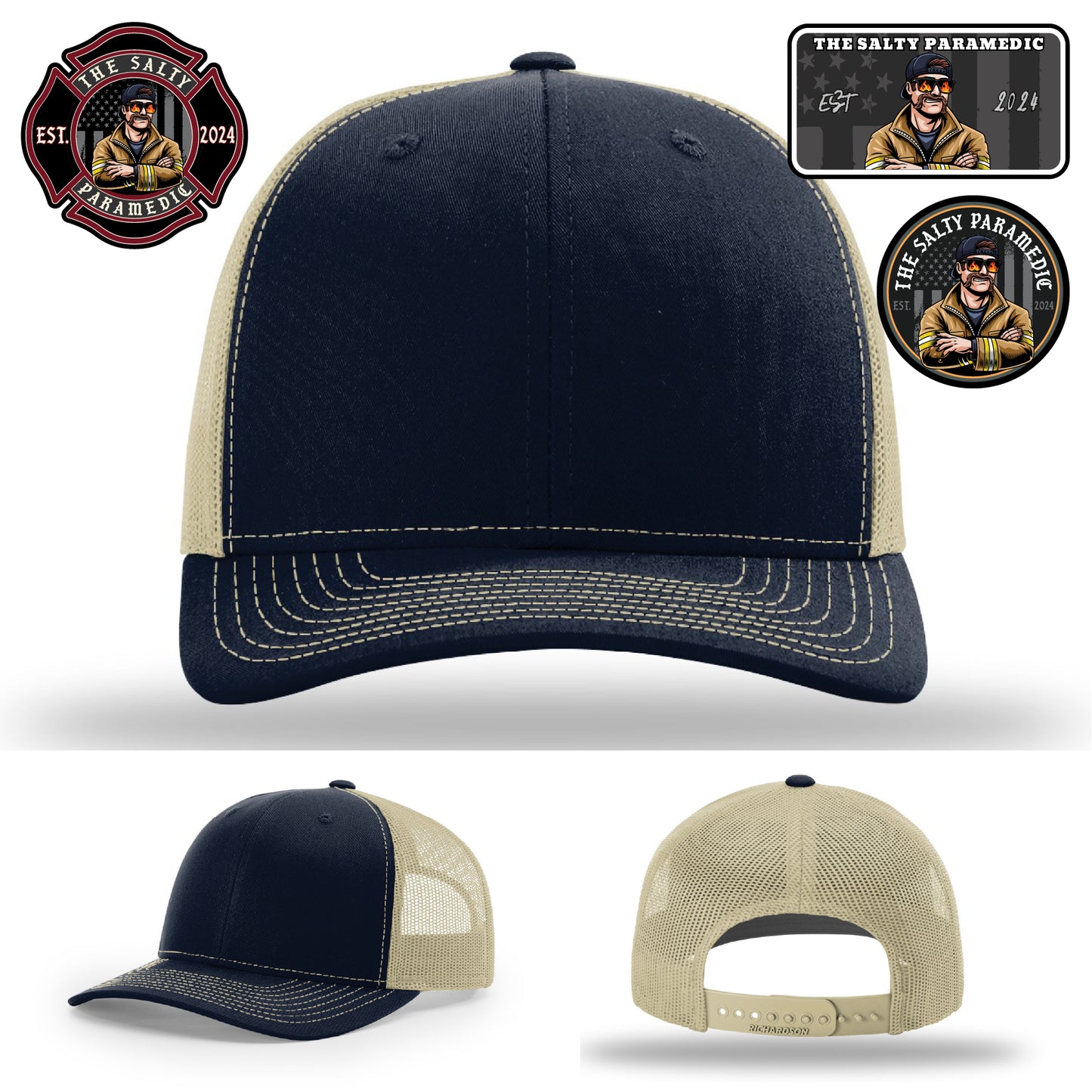 Tough custom EMS hat – The Salty Paramedic variant