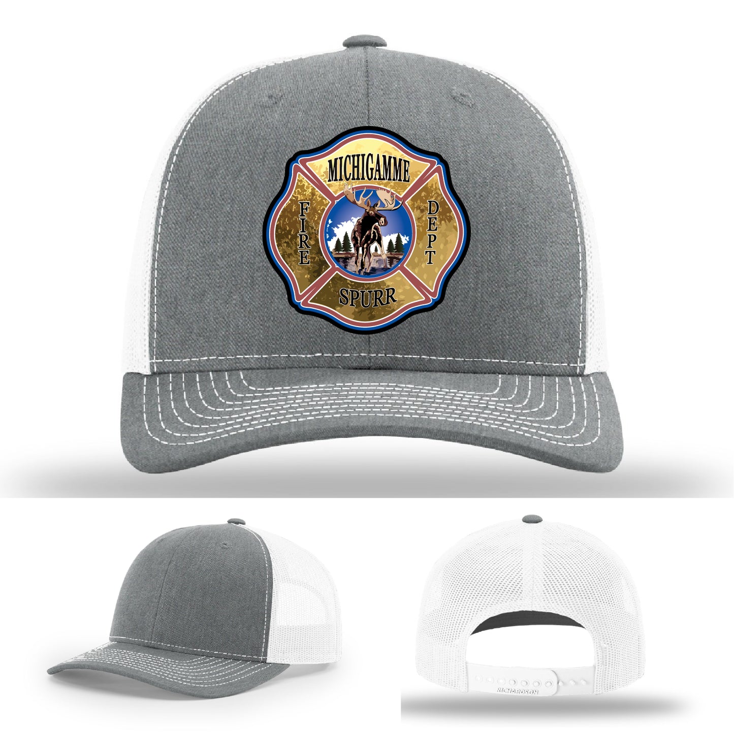 Michigamme Spurr custom fire patch hat firefighter gear with purpose – a sharp patch built to represent