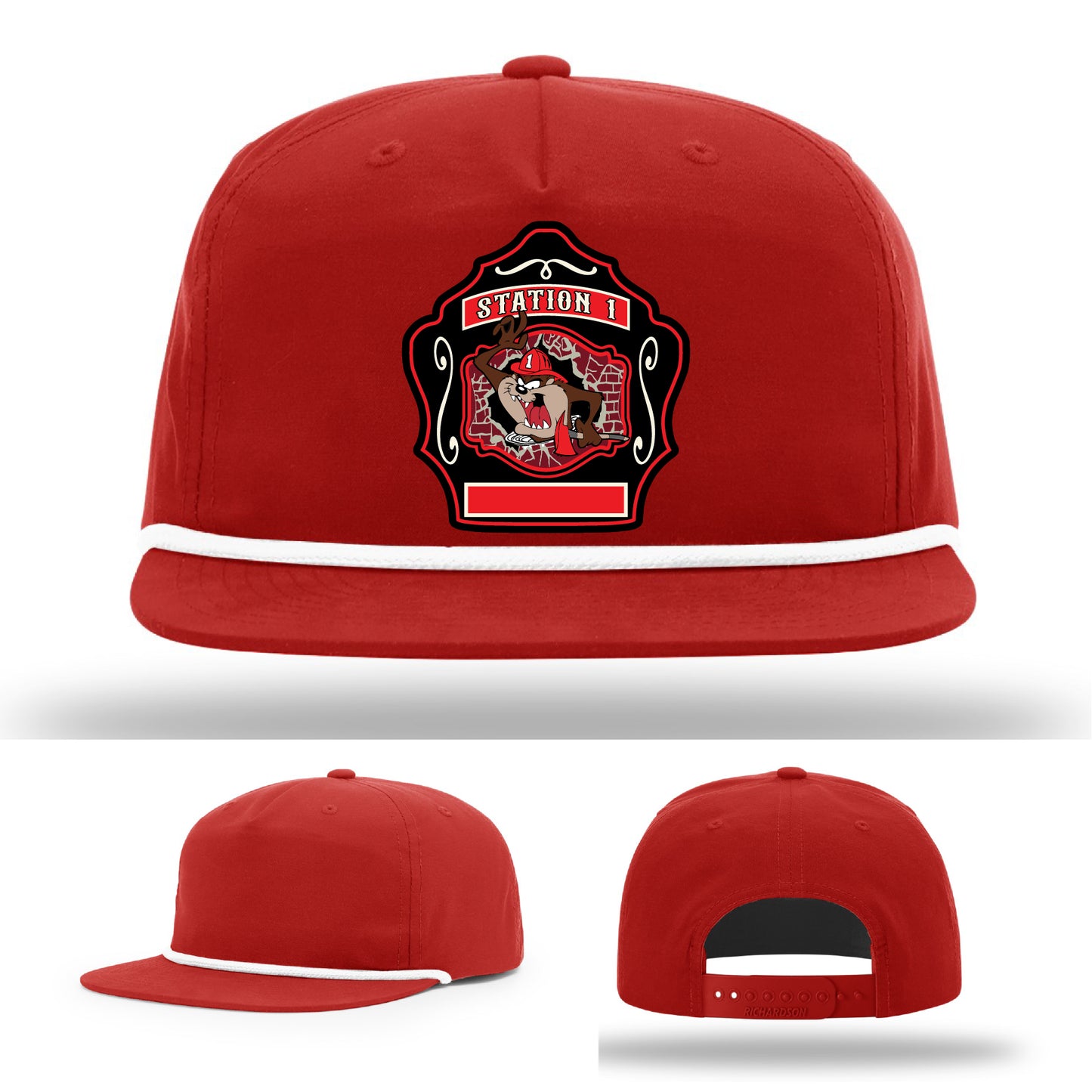 Custom firefighter headgear for Western Taney Fire Station 1