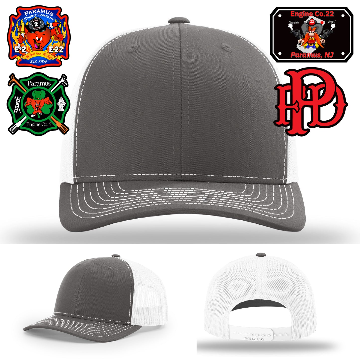 Custom logo firefighter hat for engine department teams