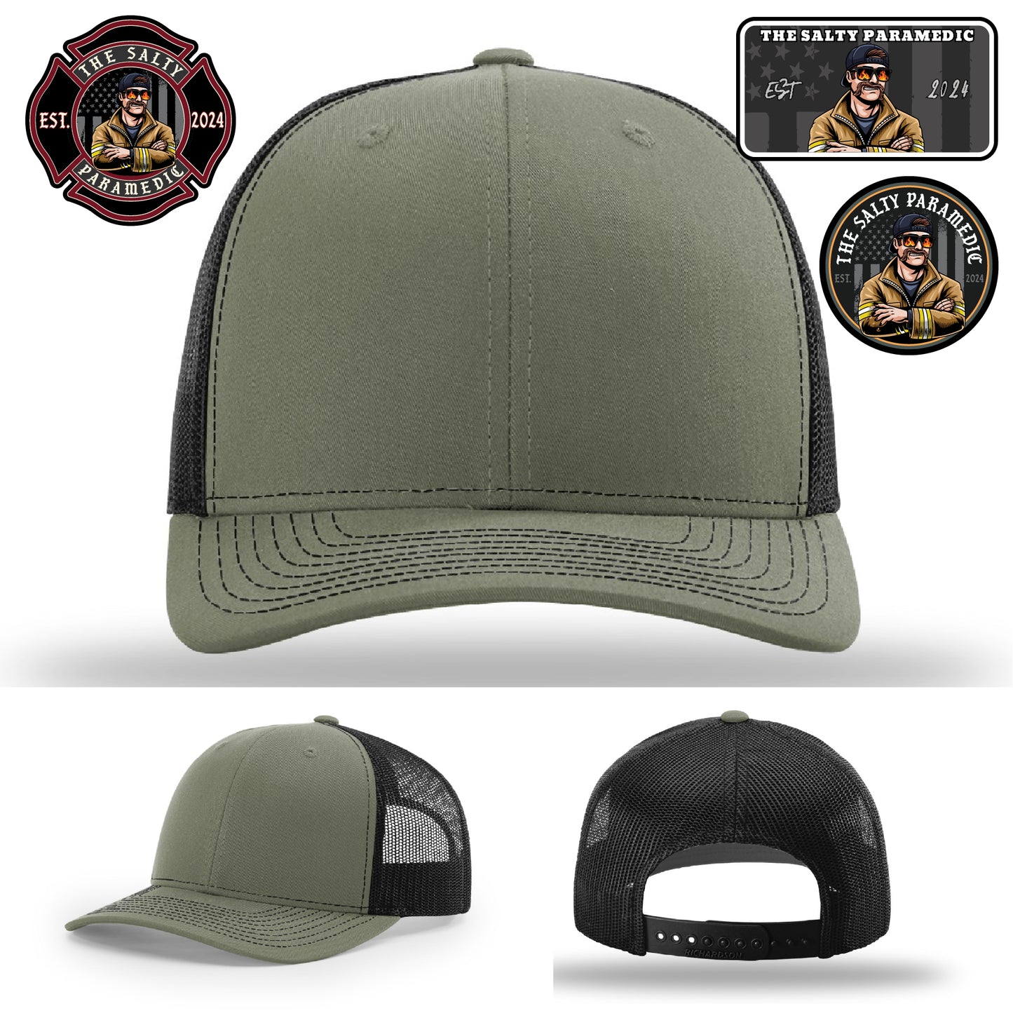 Leather patch EMS hat – The Salty Paramedic product image