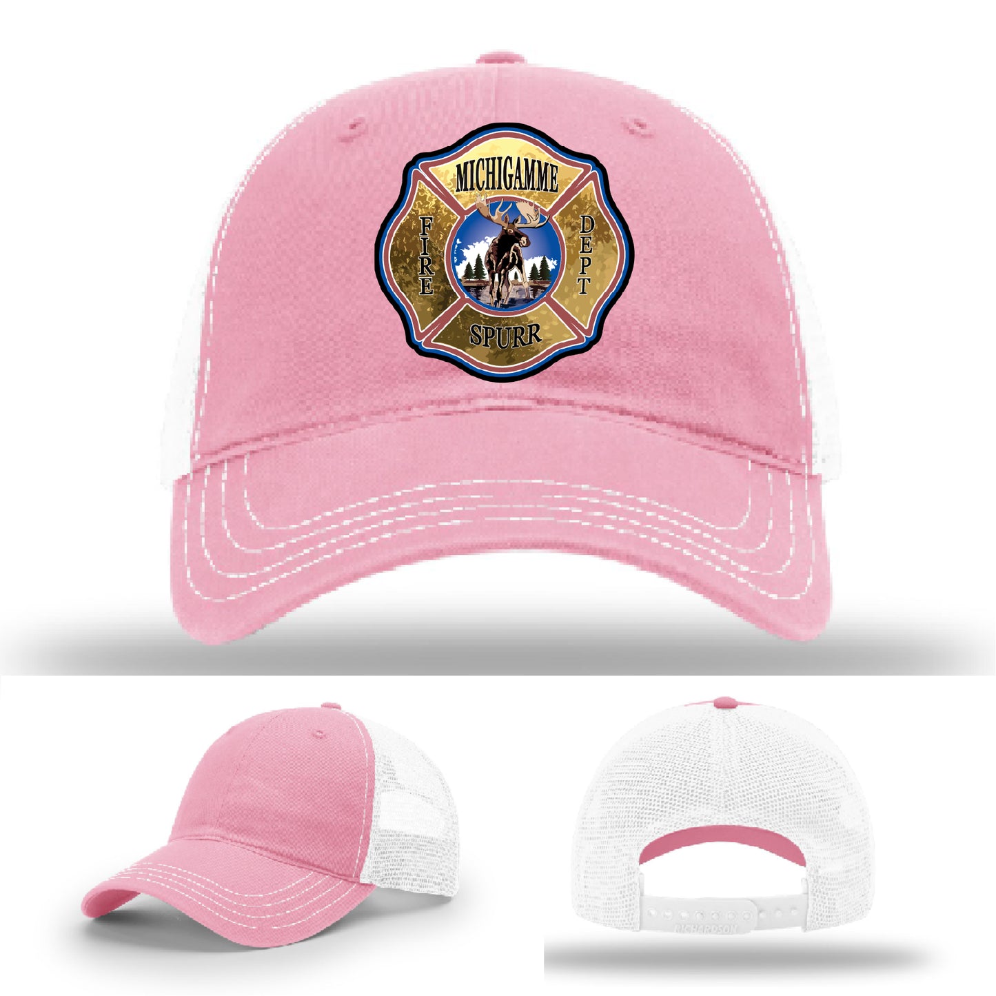 Personalized fire crew hat from Michigamme crafted for shift and off-duty wear – representing Michigamme with style