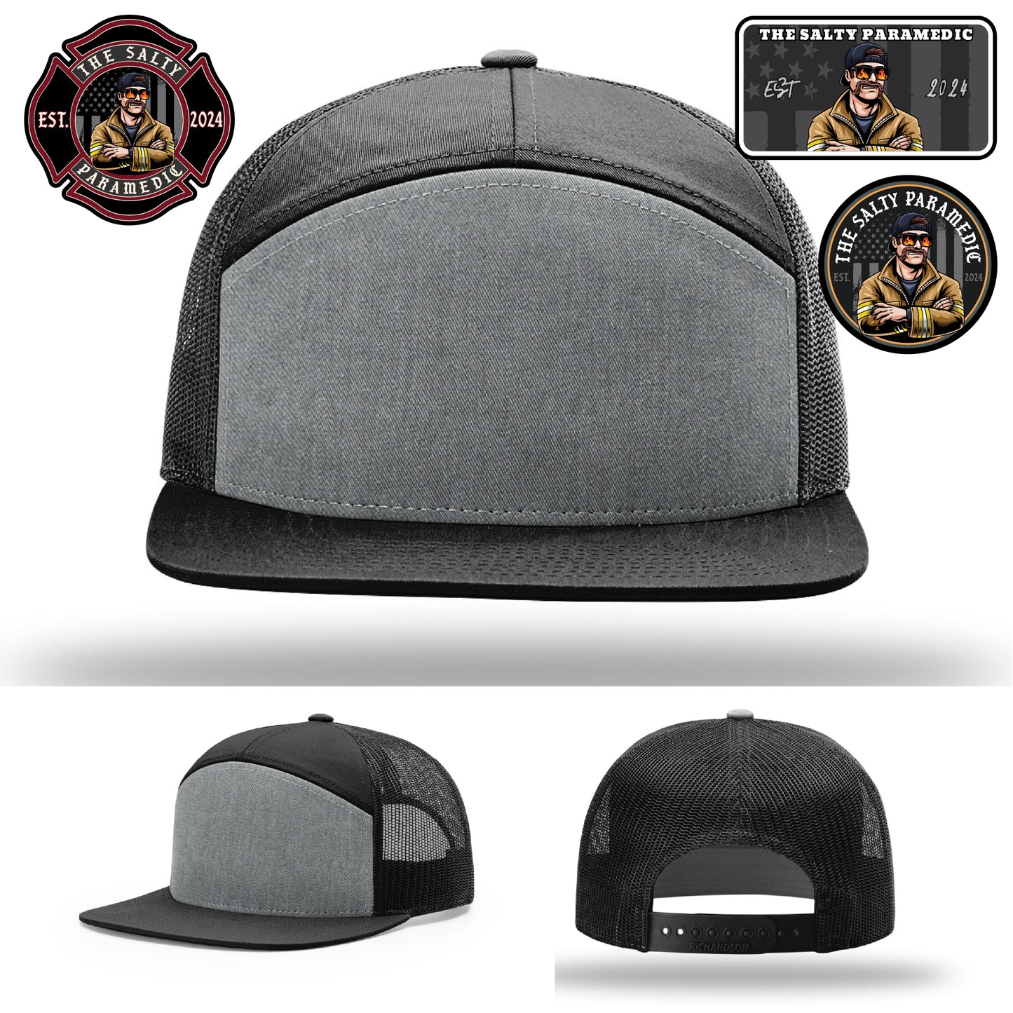 The Salty Paramedic cap with strong patch detailing