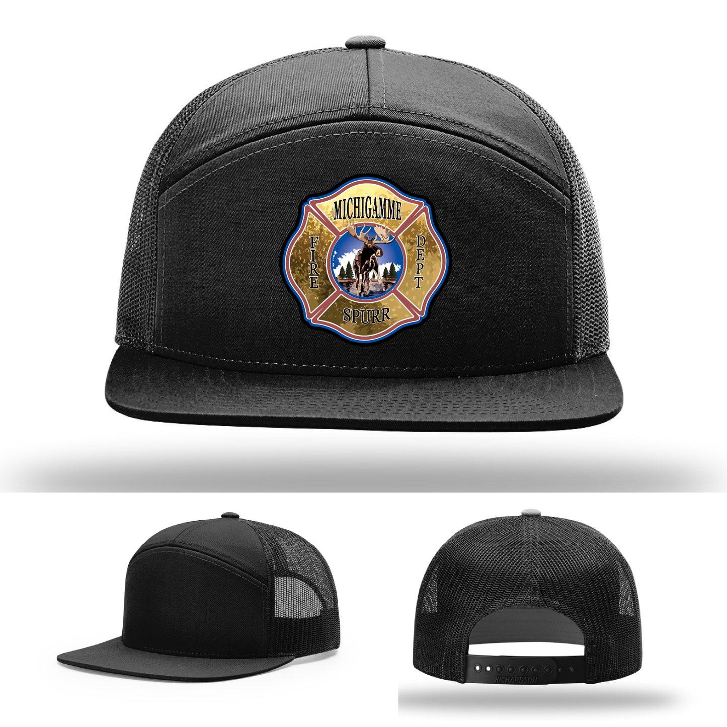 Personalized fire crew hat from Michigamme crafted for shift and off-duty wear – representing Michigamme with style