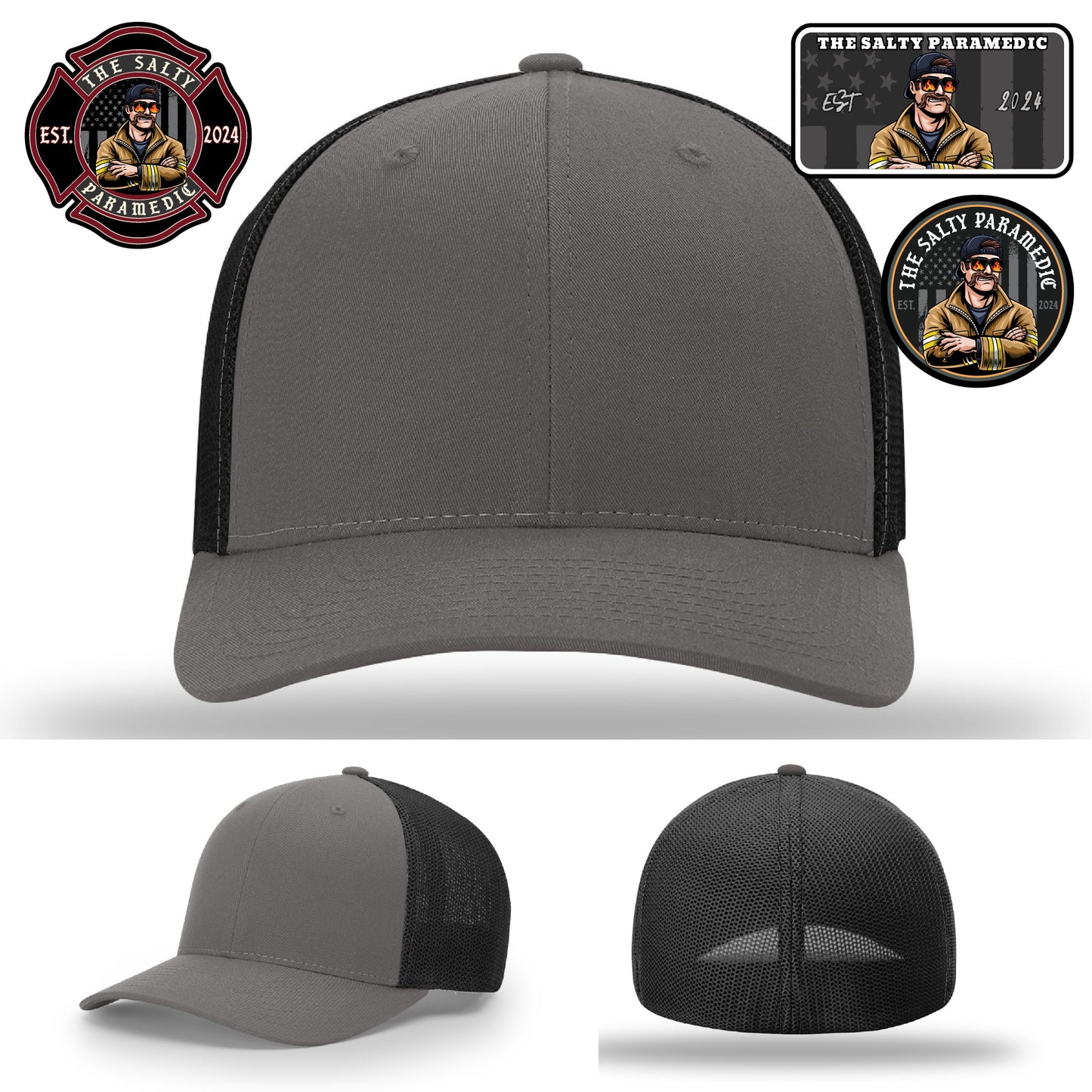 Bold custom patch hat for paramedics – The Salty Paramedic style