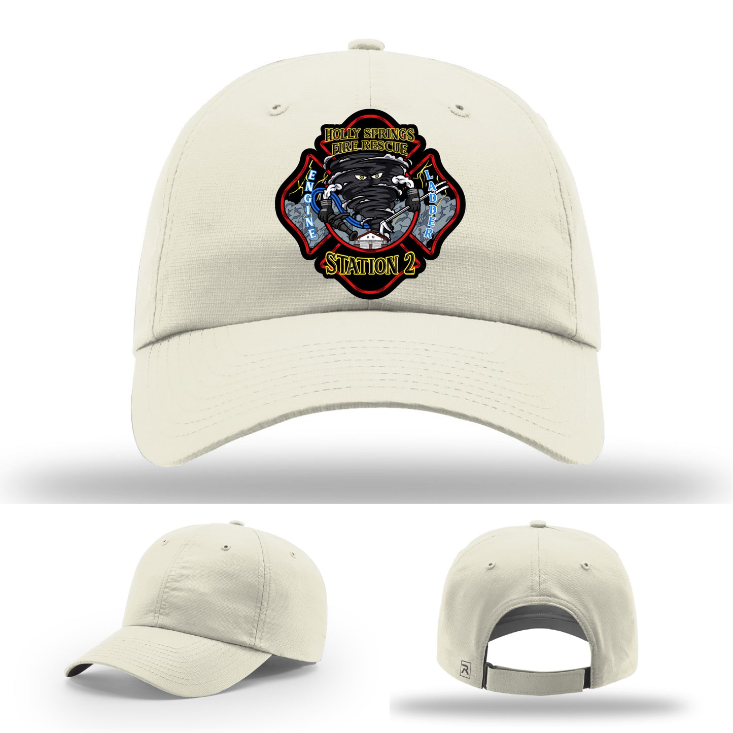 Holly Springs Station 2 emergency crew hat with fire patch
