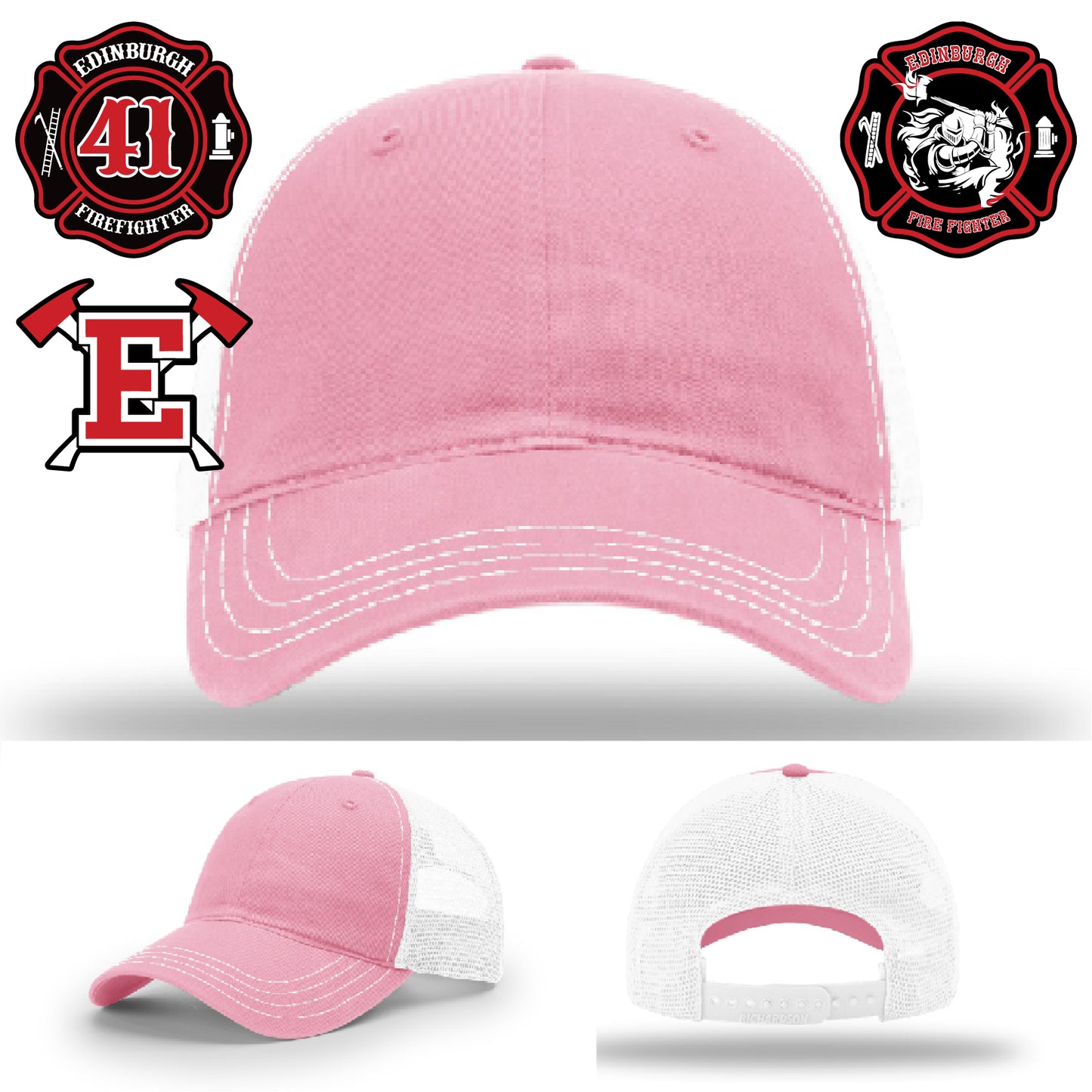 Firefighter uniform upgrade with leather patch hat