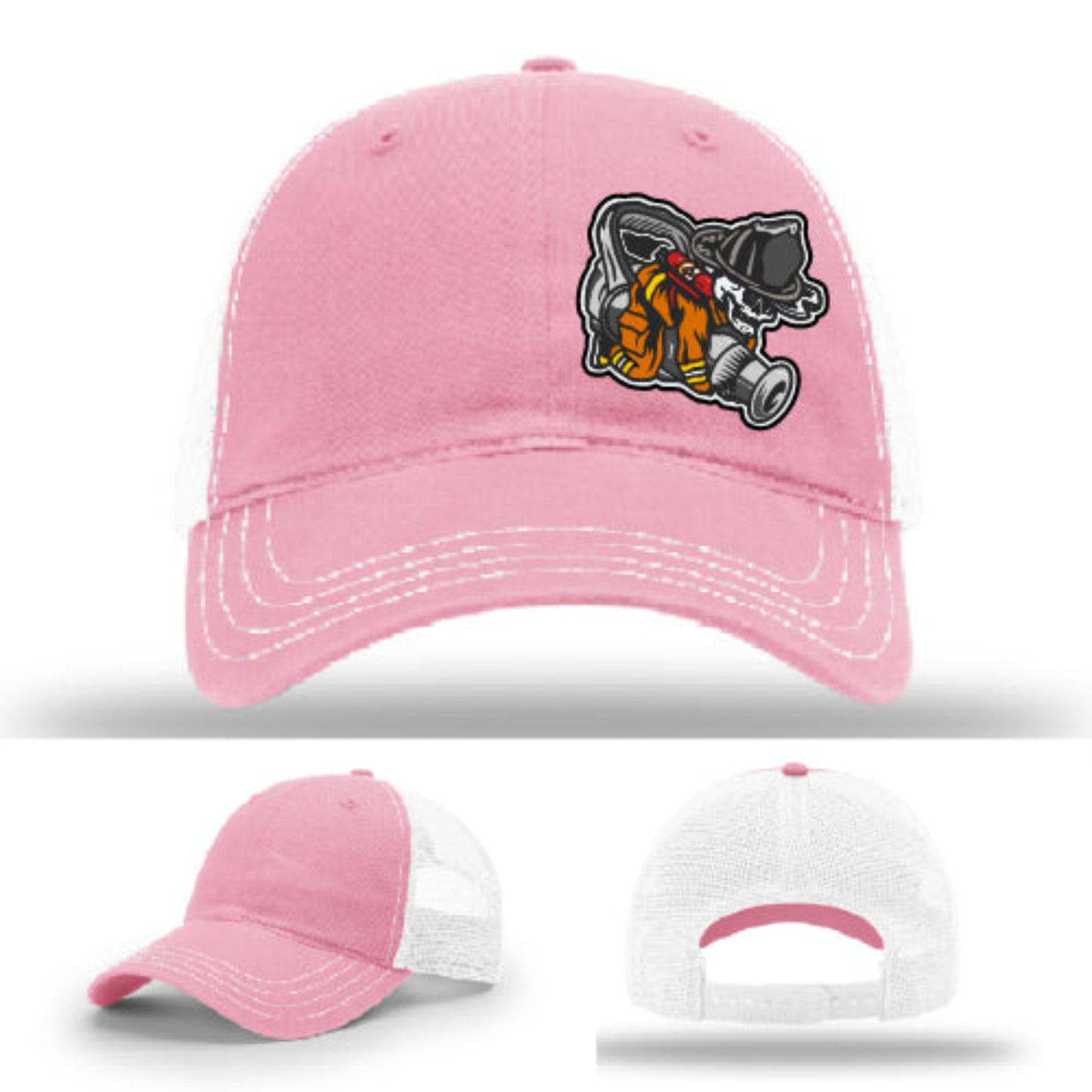 Firefighter lifestyle Richardson hat with fireman patch β for engine company reps and truck dogs alike.