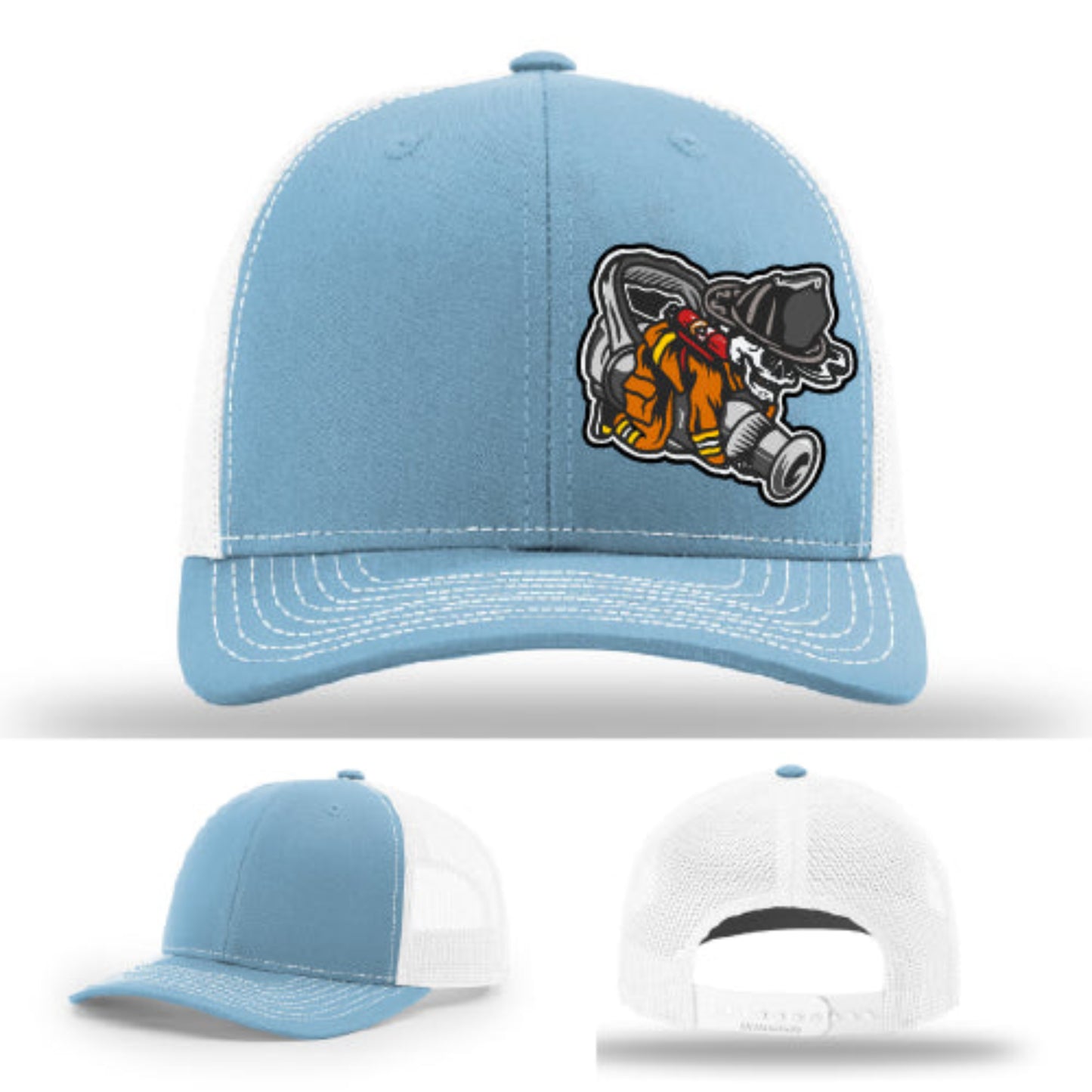 Firefighter lifestyle Richardson hat with fireman patch β everyday firefighter hat with firehouse tone.