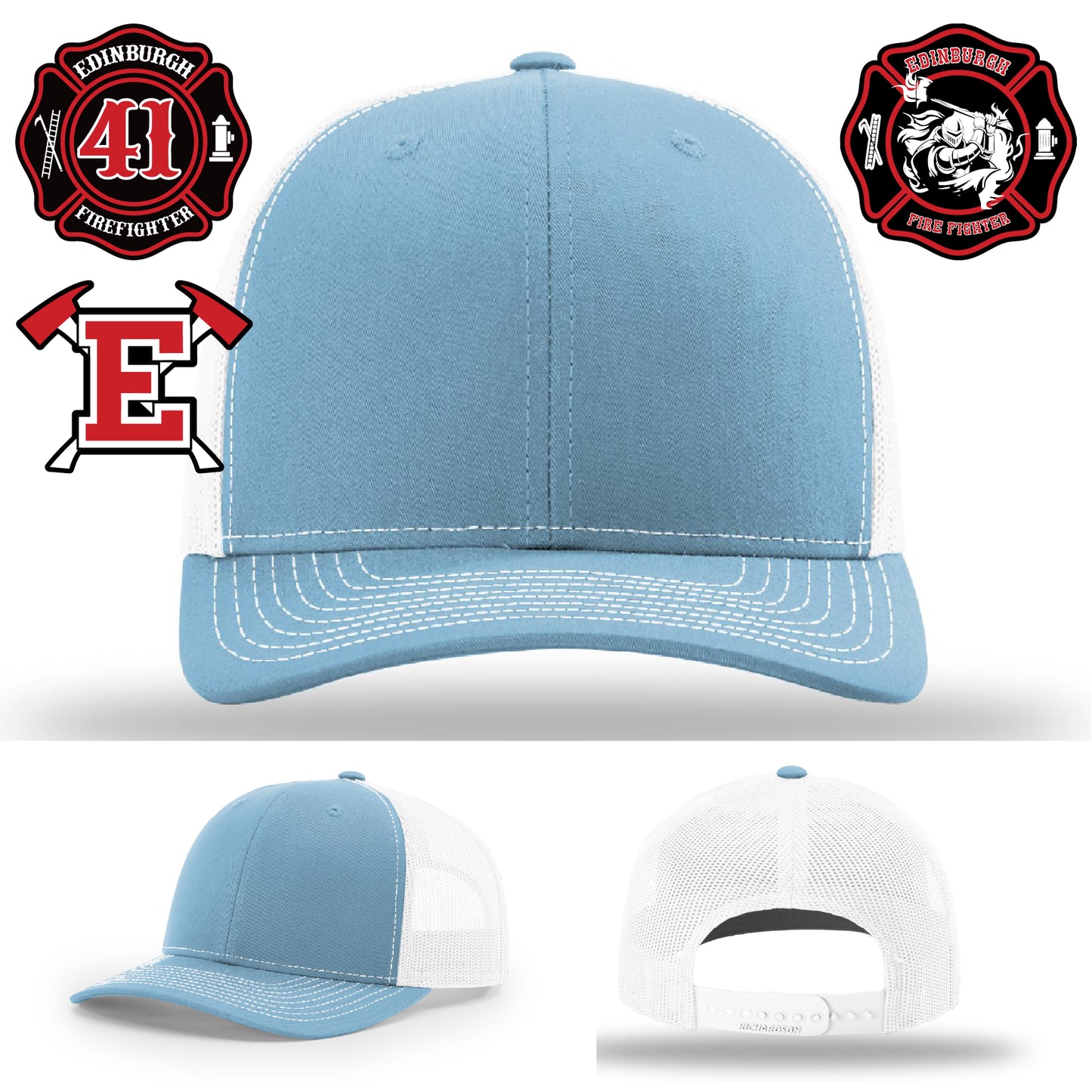 Sharp custom firefighter hat made for station reps