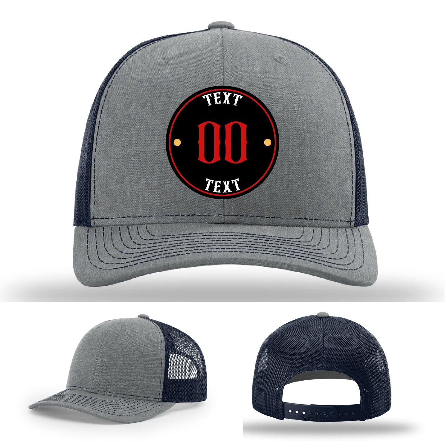 Full color patch hats built for small businesses and crews