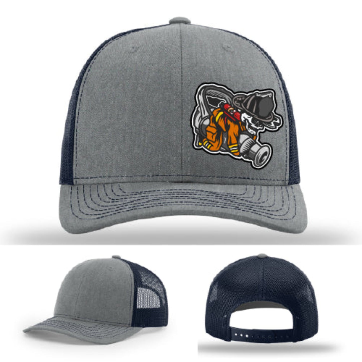 Firefighter lifestyle Richardson hat with fireman patch β firefighter hat that tells a story.