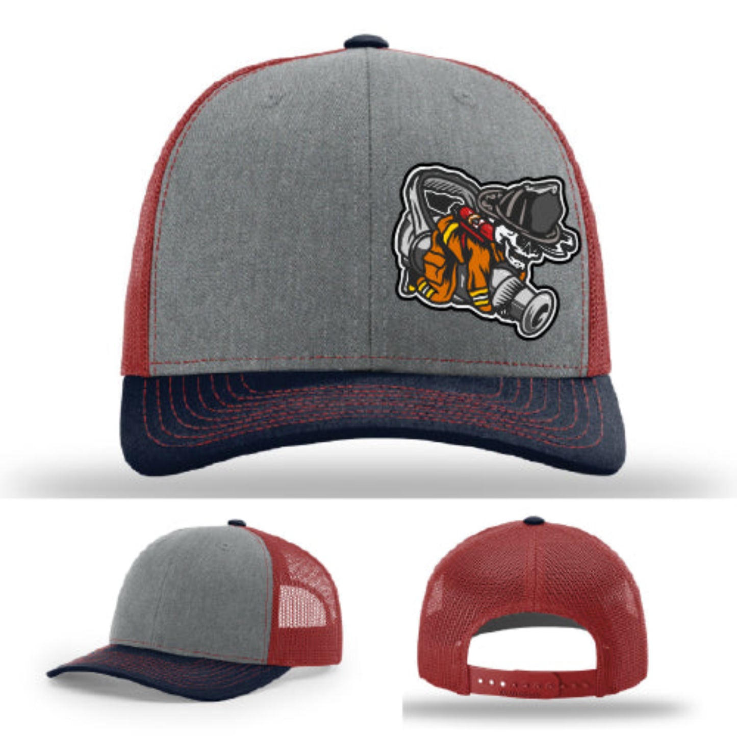 Firefighter lifestyle Richardson hat with fireman patch β worn with pride by the ones whoβve done it.