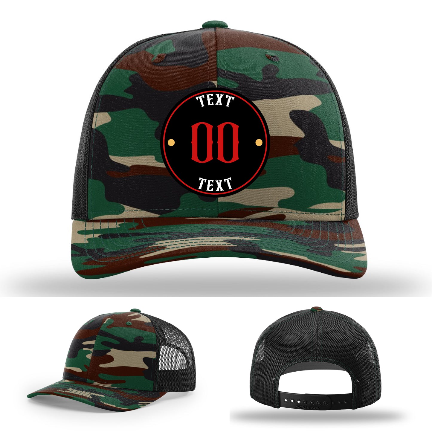 Upload your vector file for a premium patch hat
