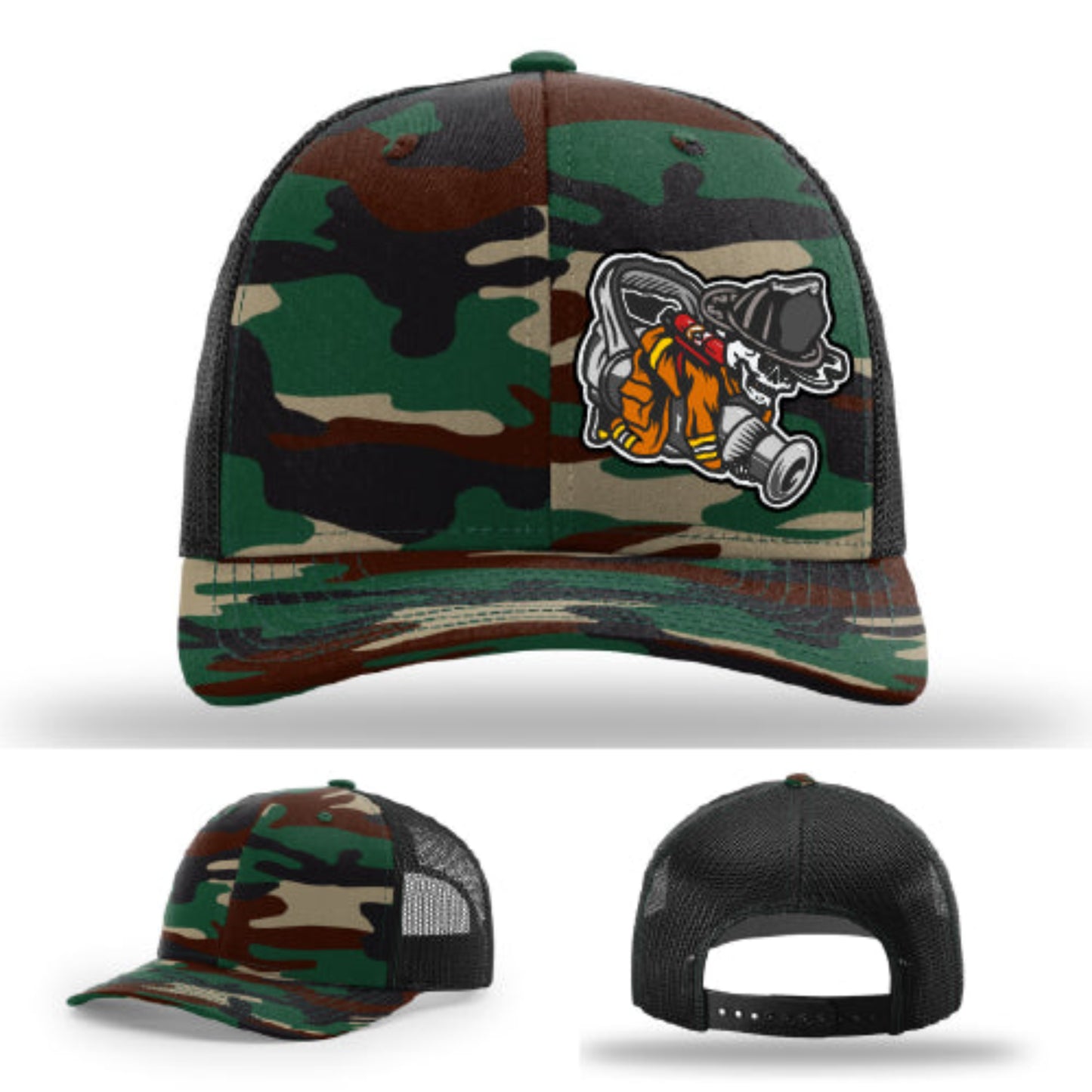 Firefighter lifestyle Richardson hat with fireman patch β designed to wear well after a long shift.