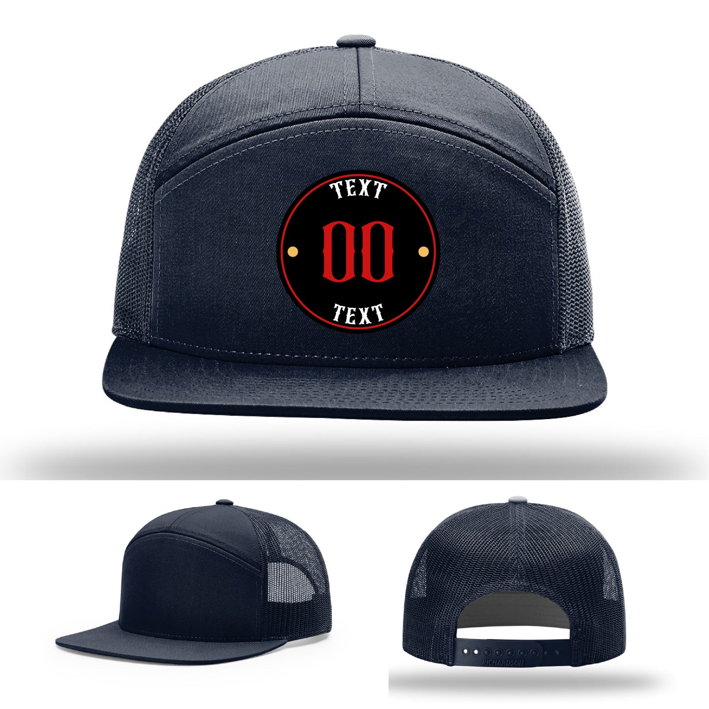 Make your logo pop with full color custom leather patch hats
