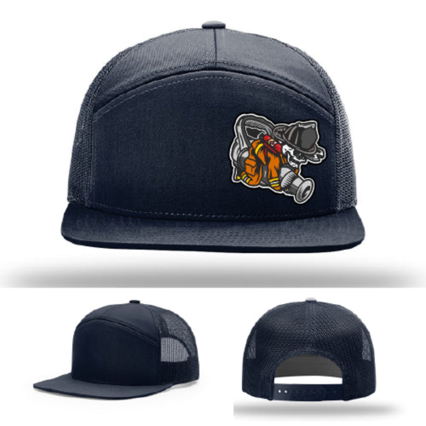 Firefighter lifestyle Richardson hat with fireman patch β represents brotherhood in style.