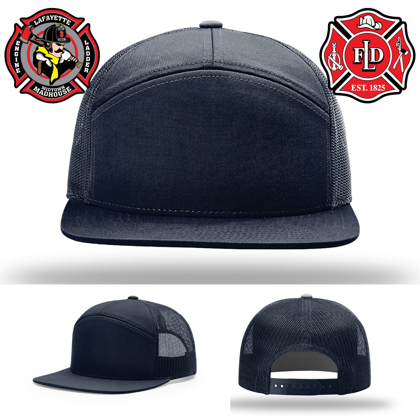 Custom fire crew leather patch hat with crew morale – made to honor those who serve