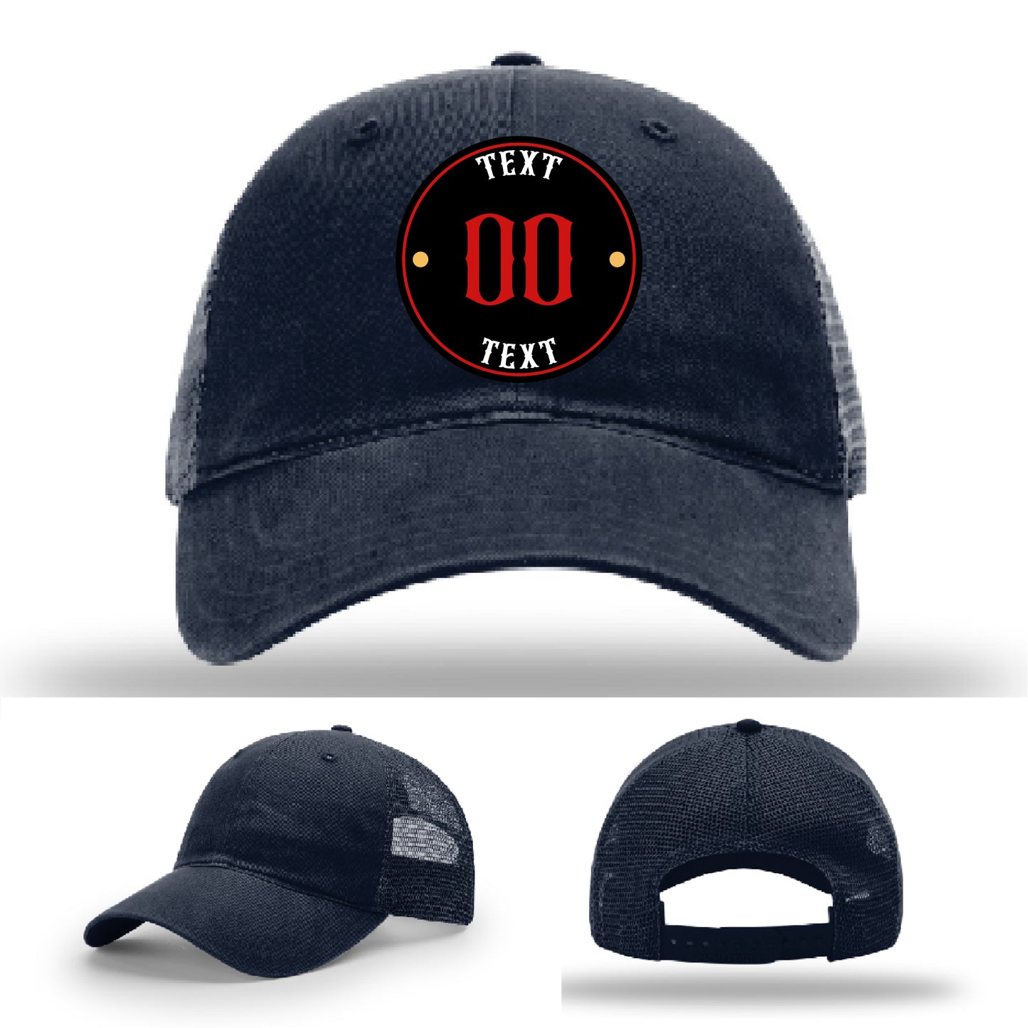 Upload your emblem to create a signature leather patch hat
