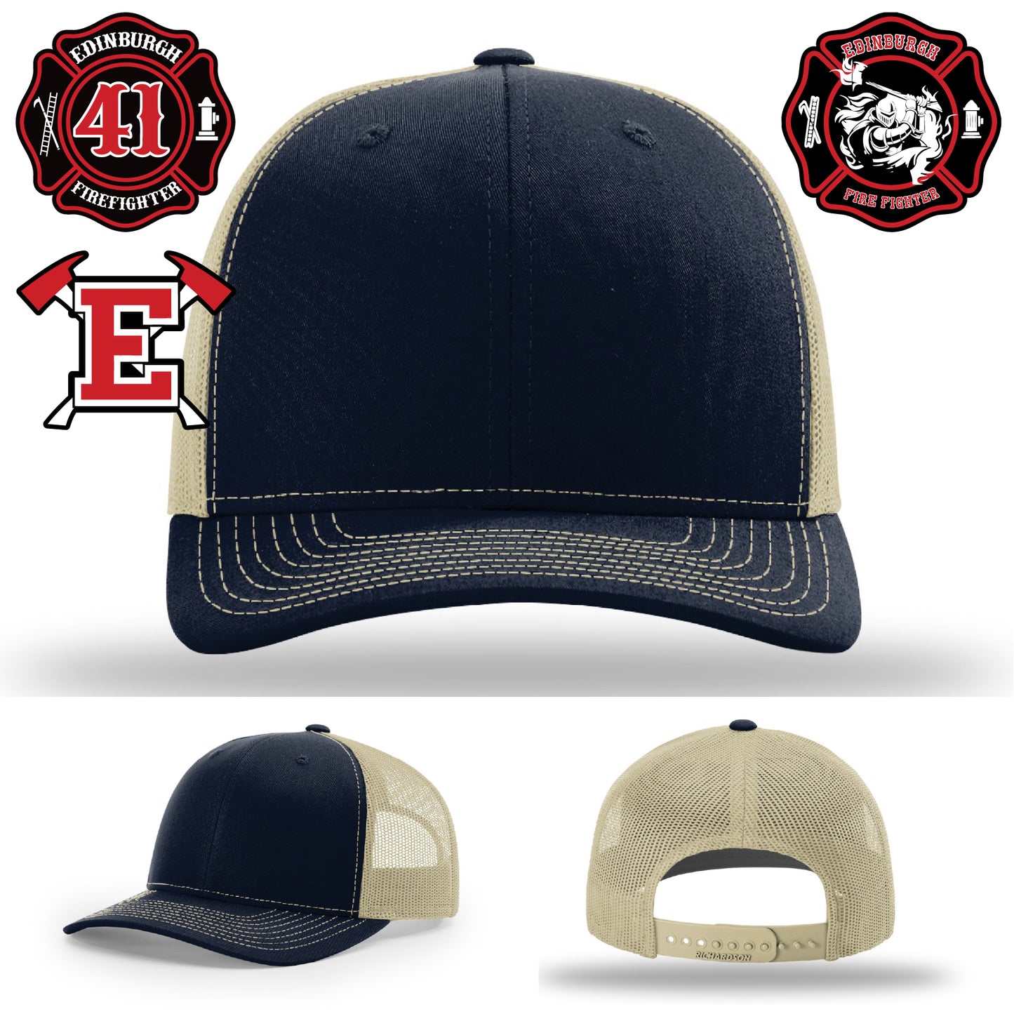 Firefighter pride hat with sharp station branding