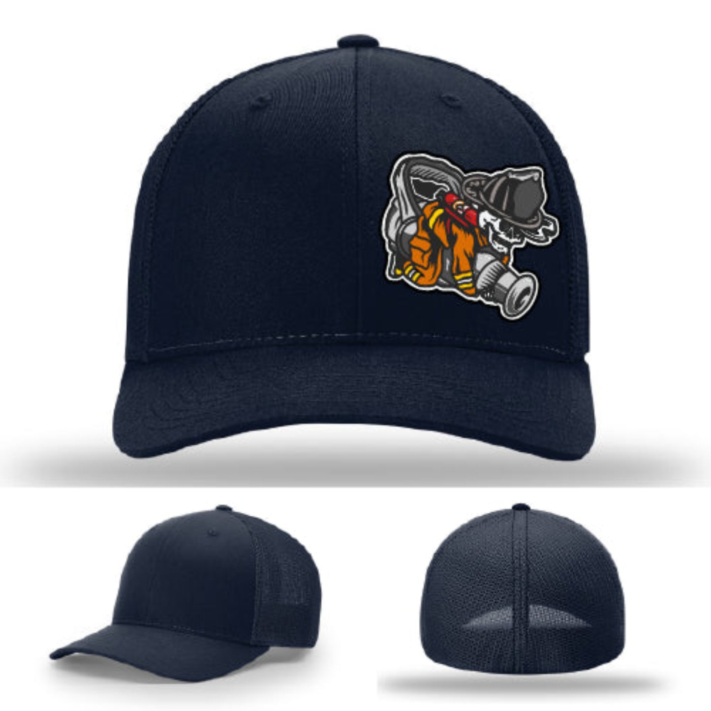 Firefighter lifestyle Richardson hat with fireman patch β lifestyle piece built for station legends.