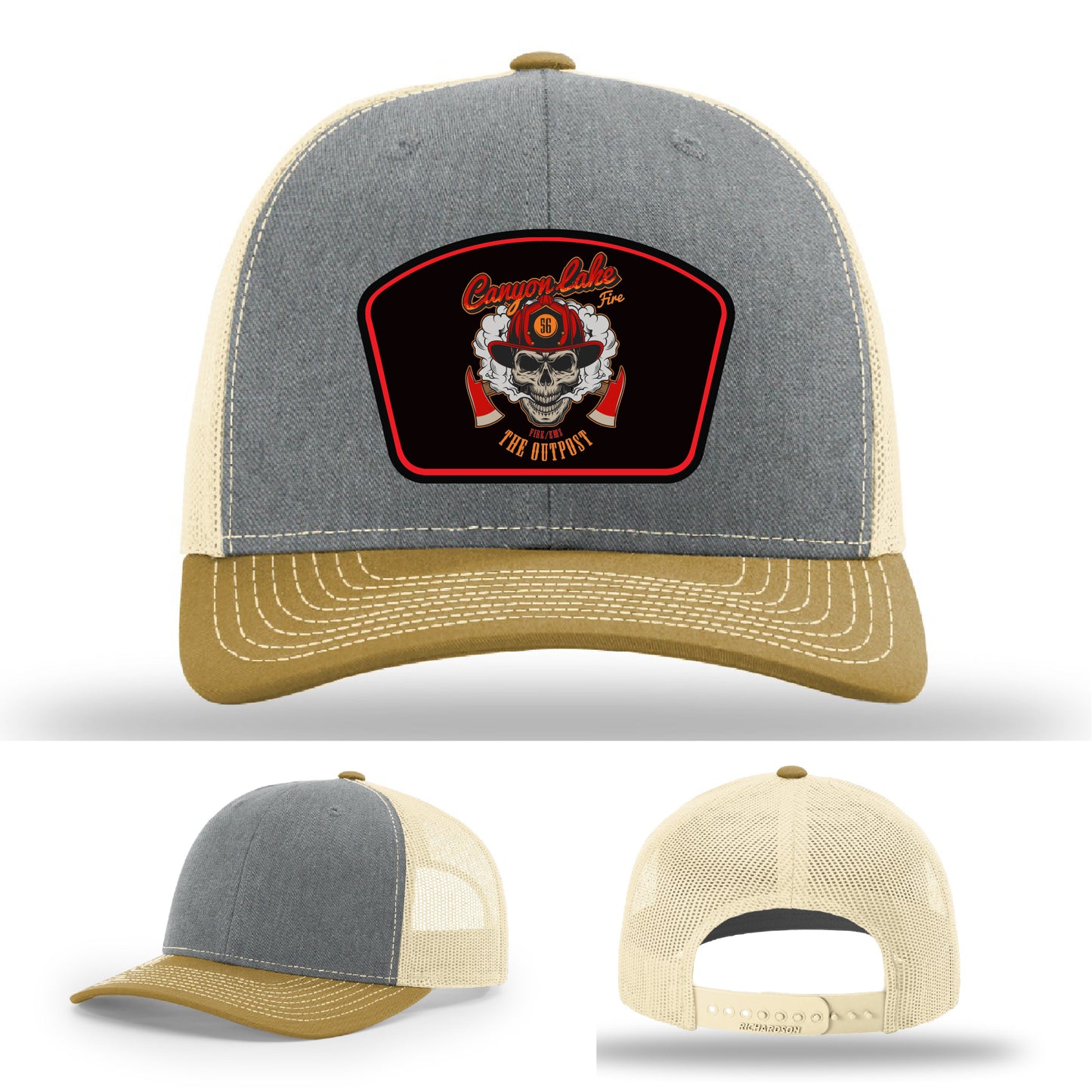 Canyon Lake Fire/EMS patch hat designed for firefighter pride