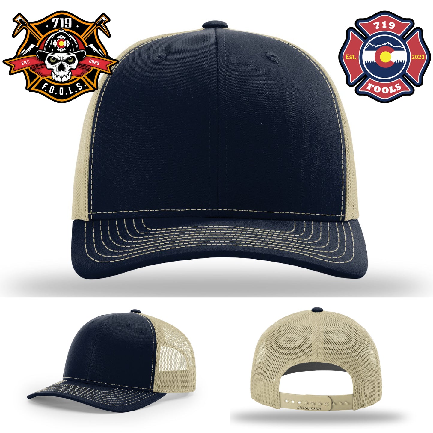Custom firefighter look – 719 FOOLS leather patch on Richardson