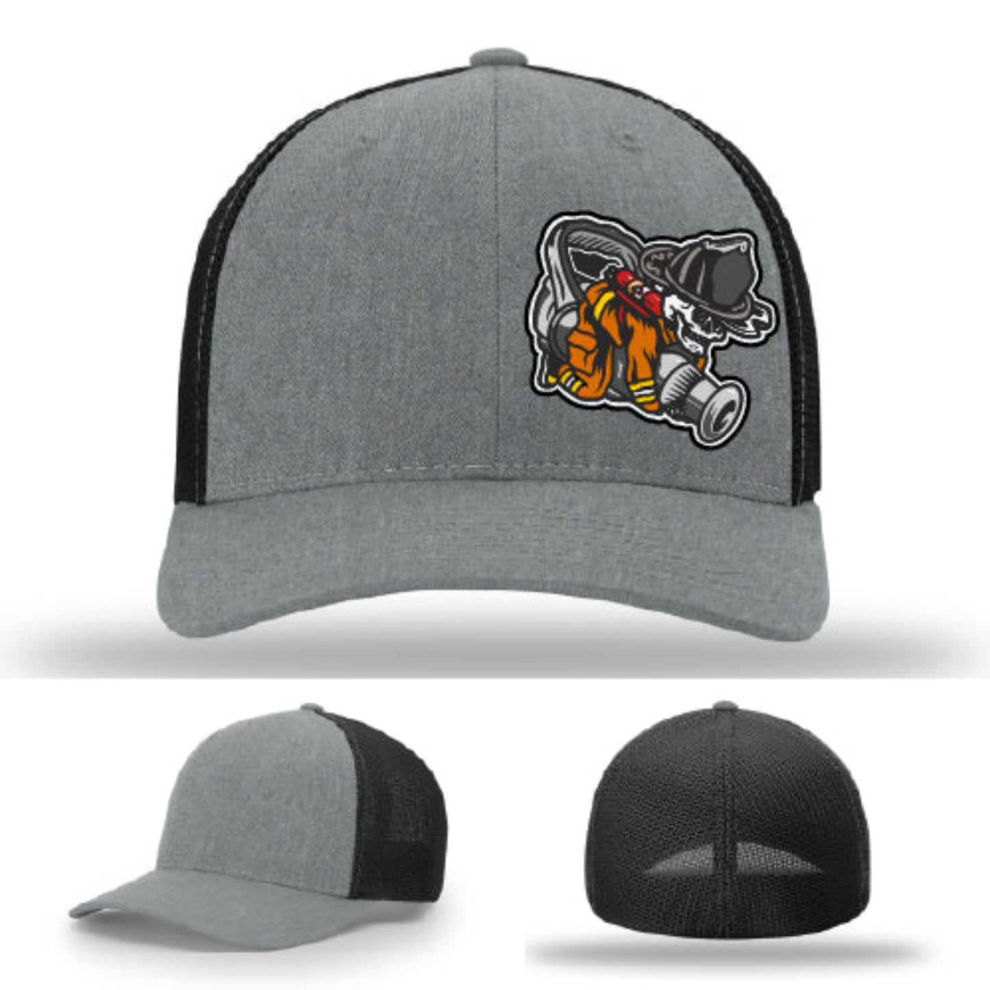 Firefighter lifestyle Richardson hat with fireman patch β popular among station crews and volunteers.