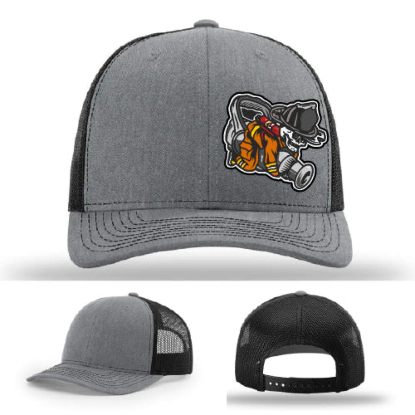 Firefighter lifestyle Richardson hat with fireman patch β classic fit with bold firehouse design.