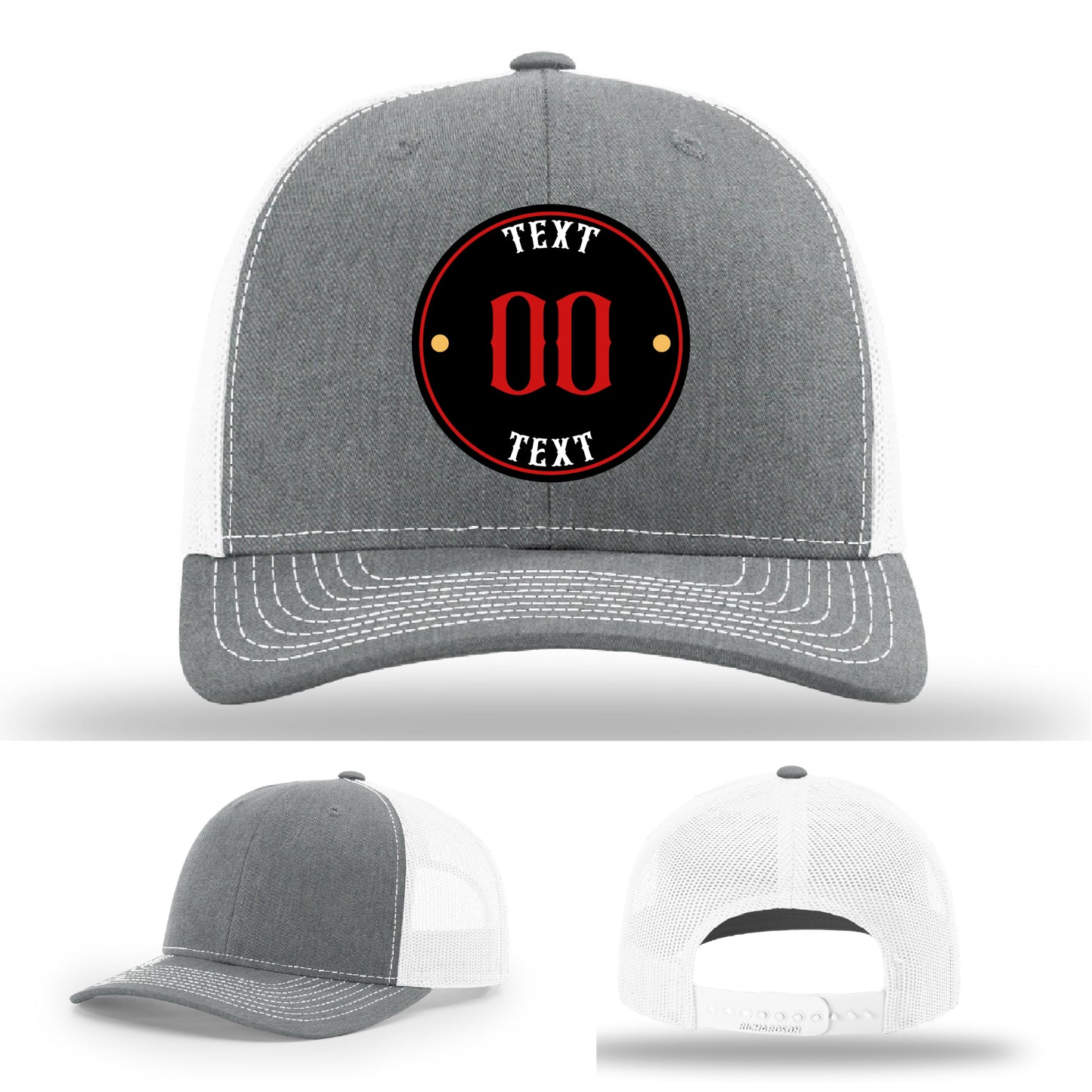 High-detail leather patch hat for custom branding