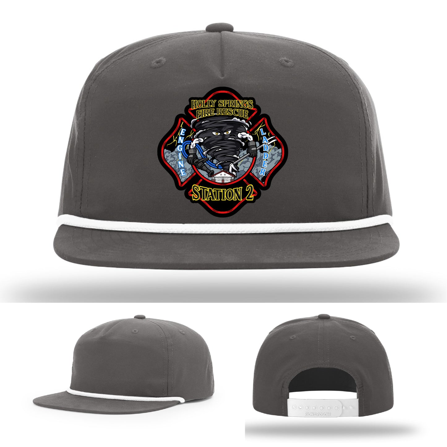 Station 2 crew hat for Holly Springs Fire Department firefighters