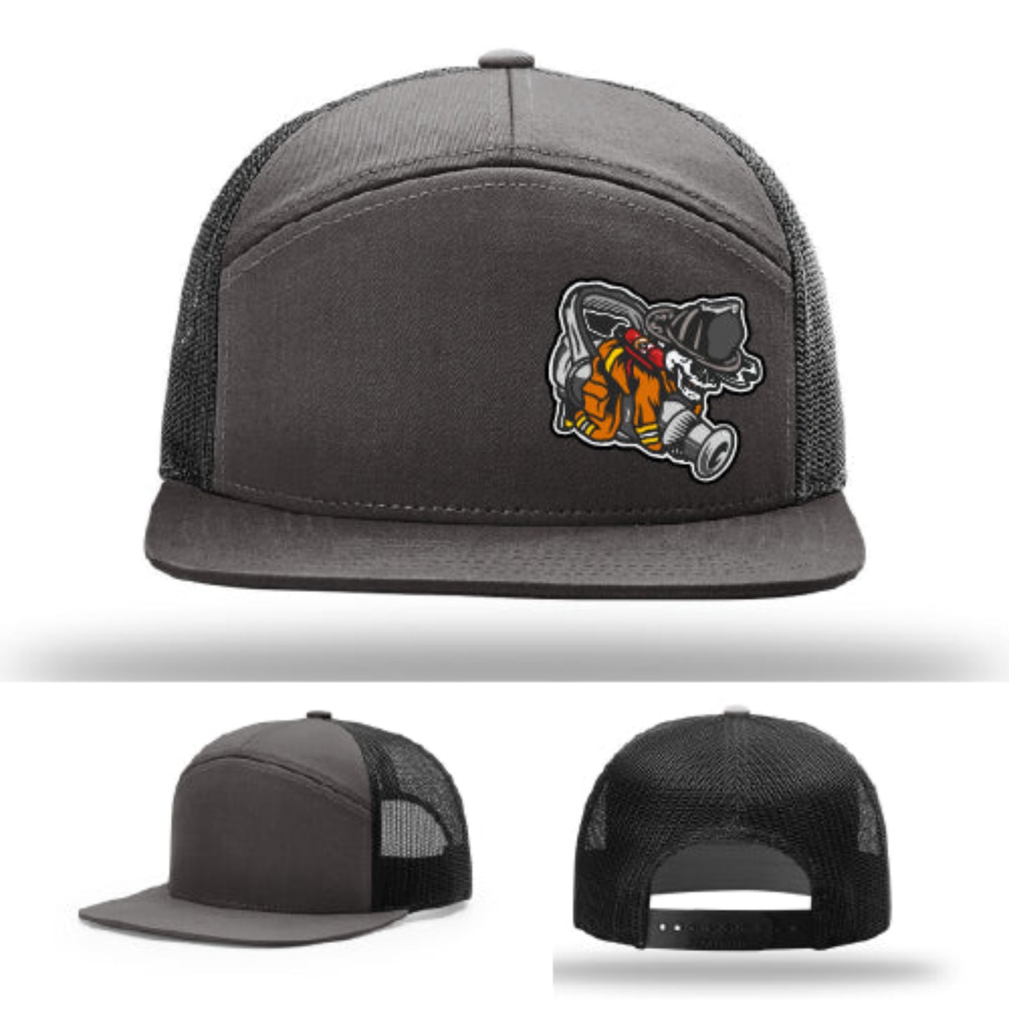 Firefighter lifestyle Richardson hat with fireman patch β a go-to lifestyle hat for firefighters.