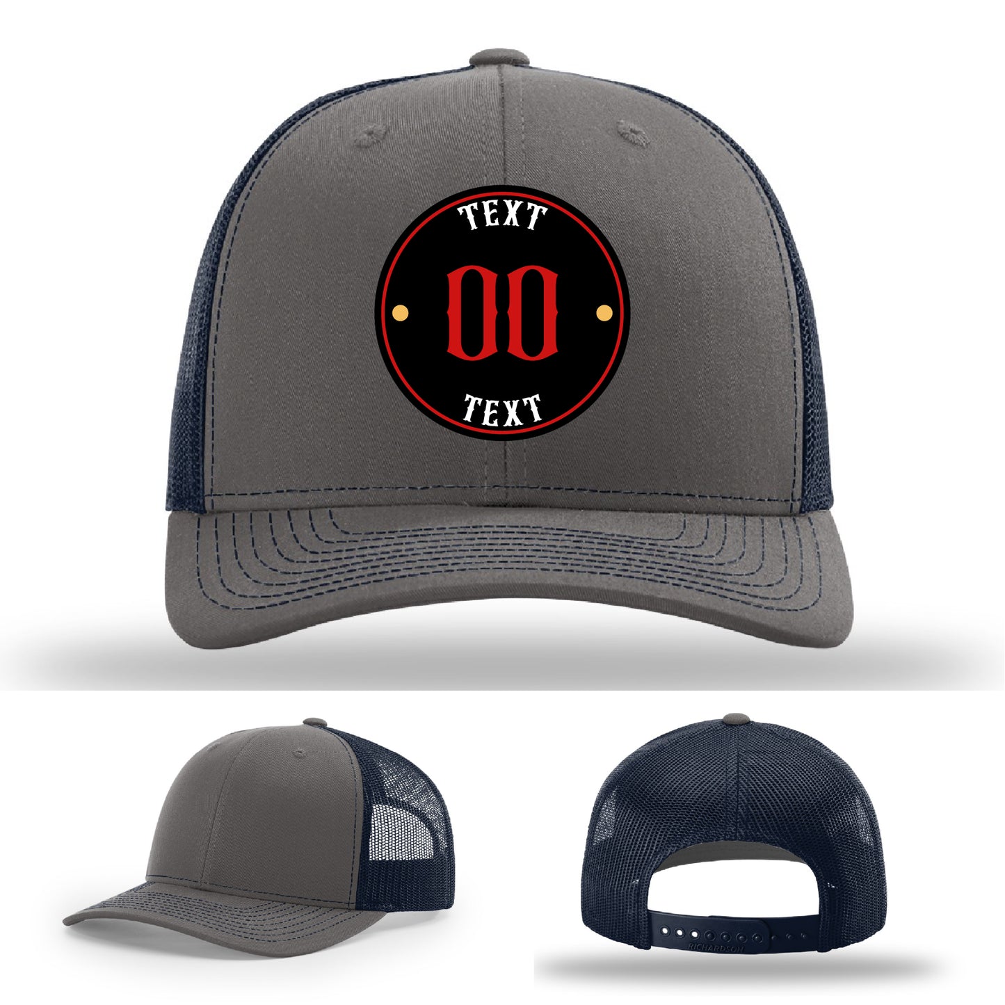 Custom leather patch hat made with your unique design