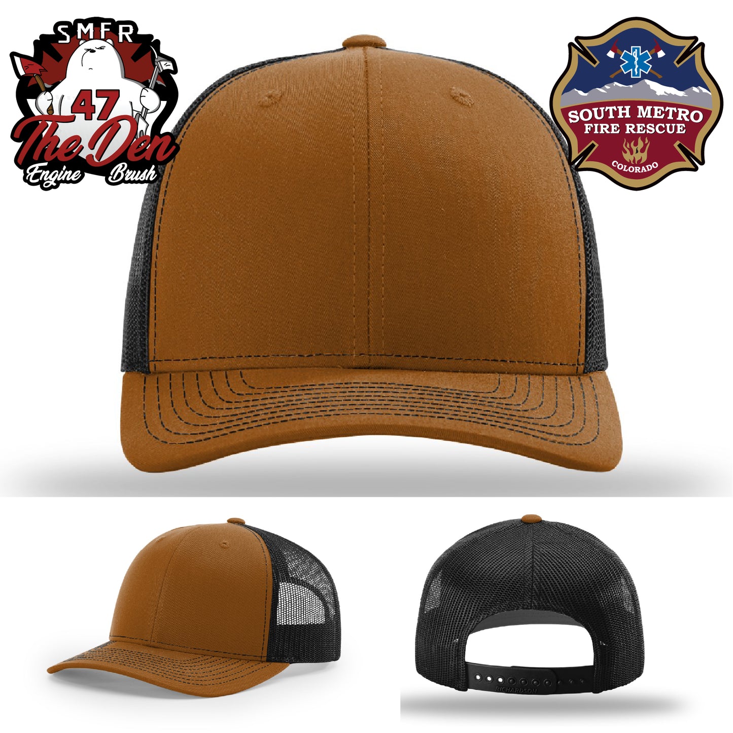Firefighter hat custom made for South Metro identity