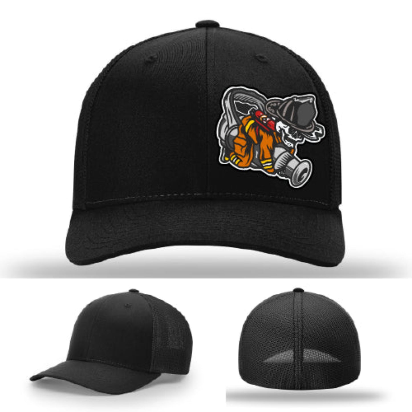 Firefighter lifestyle Richardson hat with fireman patch β crew-approved firefighter hat with personality.