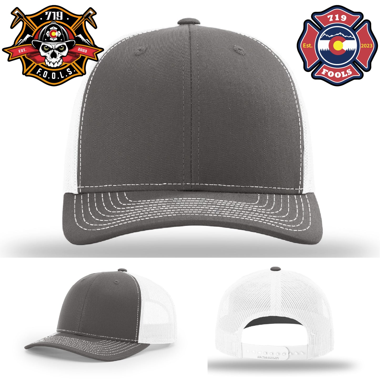 Leather patch hat from 719 FOOLS – built on Richardson quality