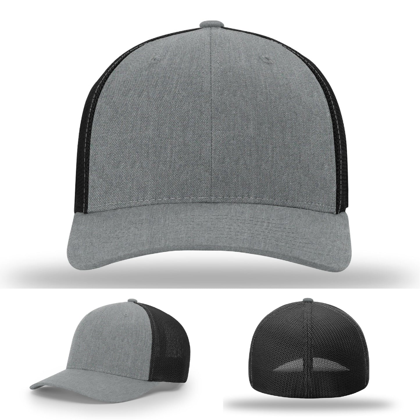 Sharp-profile leather patch hat for bold branding