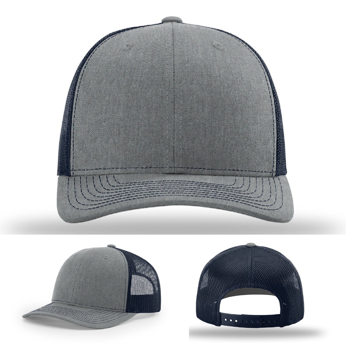 Your company’s logo on a leather patch hat – custom and clean