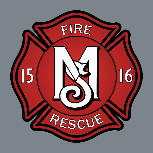 Mineral Sprins Fire Department Custom leather patch on a Richardson Hat