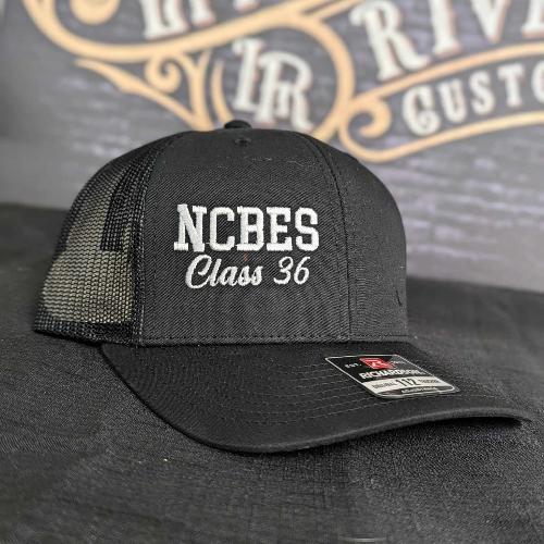 North Carolina Breathing Equipment Schoole Class 36 embroidered black Richardson 112 hat